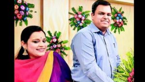 DM Mukesh Pandey with his Wife (File Photo)