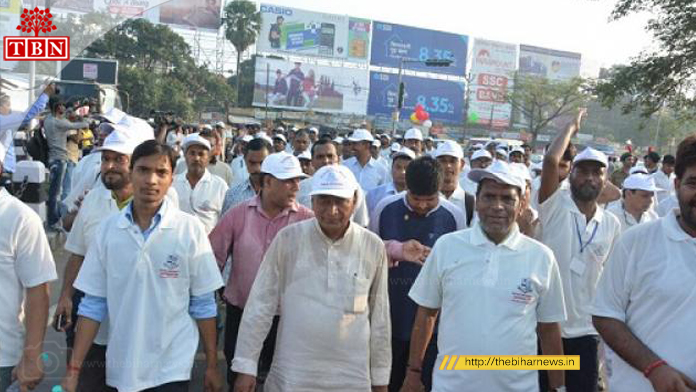 Patna University VC Ras Bihari Singh Joined the Marathon | The Bihar News