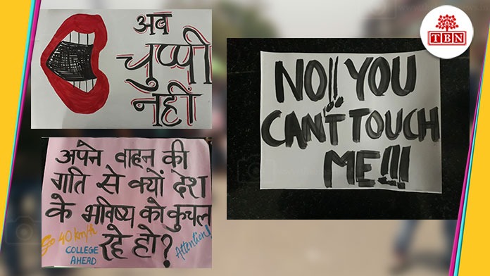 NIFT Patna Student Protesting against eve-teasing in patna